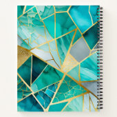 Kleurrijke Glass Mosaic Art Spiral Notitieboek (Achterkant)