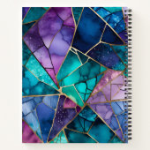 Kleurrijke Glass Mosaic Art Spiral Notitieboek (Achterkant)