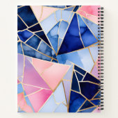 Kleurrijke Glass Mosaic Art Spiral Notitieboek (Achterkant)
