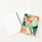 Kleurrijke Glass Mosaic Art Spiral Notitieboek (Binnen)