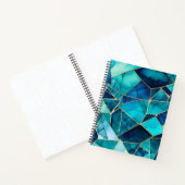 Kleurrijke Glass Mosaic Art Spiral Notitieboek (Binnen)