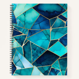 Kleurrijke Glass Mosaic Art Spiral Notitieboek