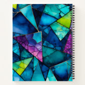 Kleurrijke Glass Mosaic Art Spiral Notitieboek (Achterkant)