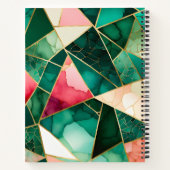 Kleurrijke Glass Mosaic Art Spiral Notitieboek (Achterkant)