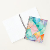 Kleurrijke Glass Mosaic Art Spiral Notitieboek (Binnen)