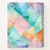 Kleurrijke Glass Mosaic Art Spiral Notitieboek (Achterkant)
