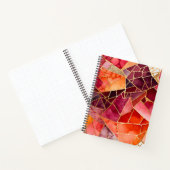 Kleurrijke Glass Mosaic Art Spiral Notitieboek (Binnen)