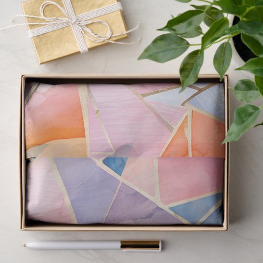 Kleurrijke Glass Mosaic Art Tissue Paper Tissuepapier (Geschenk)