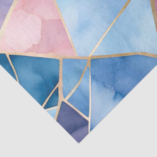 Kleurrijke Glass Mosaic Art Tissue Paper Tissuepapier (Detail)