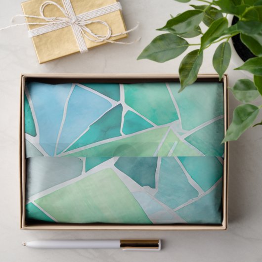 Kleurrijke Glass Mosaic Art Tissue Paper Tissuepapier (Geschenk)