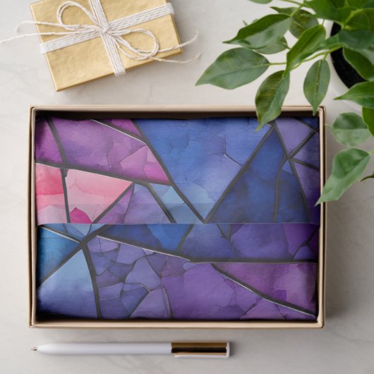 Kleurrijke Glass Mosaic Art Tissue Paper Tissuepapier (Geschenk)