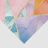 Kleurrijke Glass Mosaic Art Tissue Paper Tissuepapier (Detail)