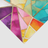 Kleurrijke Glass Mosaic Art Tissue Paper Tissuepapier (Detail)