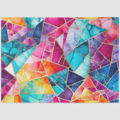 Kleurrijke Glass Mosaic Art Tissue Paper Tissuepapier (Voorkant)