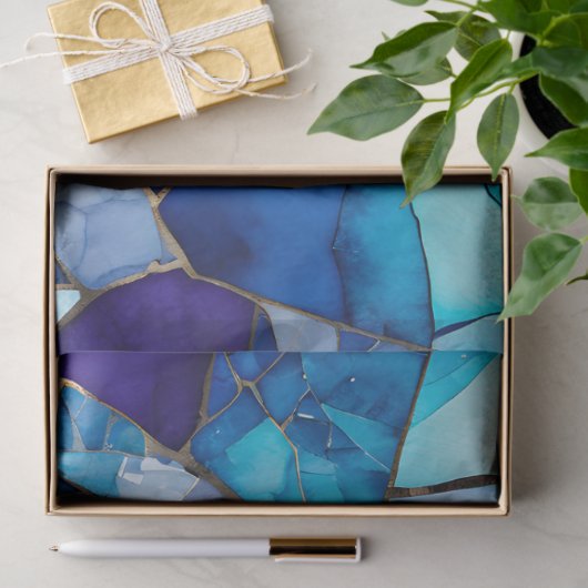 Kleurrijke Glass Mosaic Art Tissue Paper Tissuepapier (Geschenk)