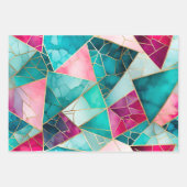 Kleurrijke Glass Mosaic Art Wrapping Paper Sheets (Voorkant 3)