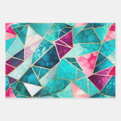 Kleurrijke Glass Mosaic Art Wrapping Paper Sheets (Voorkant)