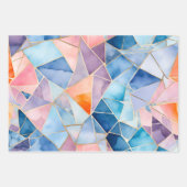 Kleurrijke Glass Mosaic Art Wrapping Paper Sheets (Voorkant)