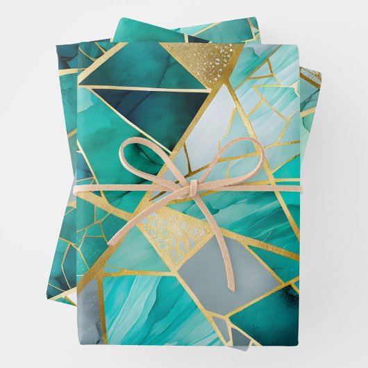 Kleurrijke Glass Mosaic Art Wrapping Paper Sheets