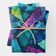 Kleurrijke Glass Mosaic Art Wrapping Paper Sheets