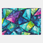 Kleurrijke Glass Mosaic Art Wrapping Paper Sheets (Voorkant 3)