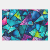 Kleurrijke Glass Mosaic Art Wrapping Paper Sheets (Voorkant)