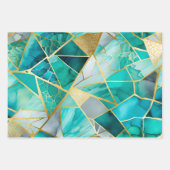 Kleurrijke Glass Mosaic Art Wrapping Paper Sheets (Voorkant)