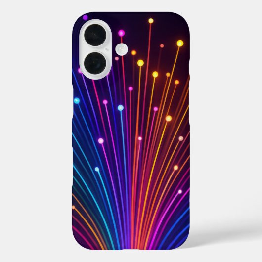 Kleurrijke glasvezel telefoonhoes Case-Mate iPhone case (Achterkant)