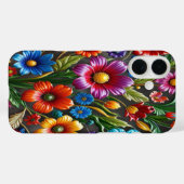 Kleurrijke Glazen Bloemen #11 - iPhone 16 Hoesjes (Achterkant (horizontaal))