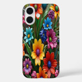Kleurrijke glazen bloemen #1 - iPhone hoesjes (Achterkant)