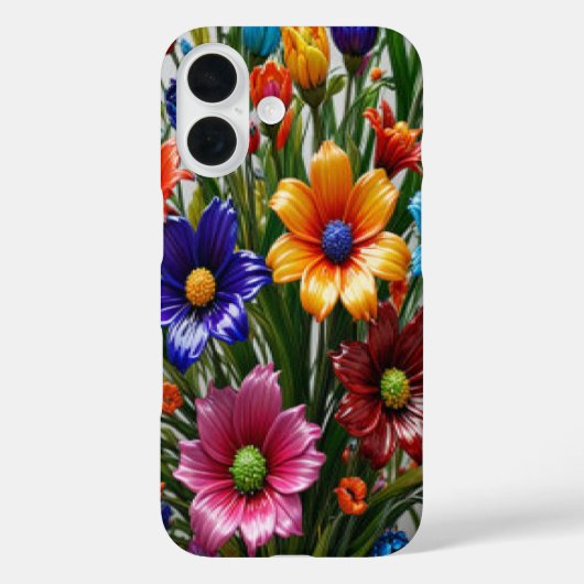 Kleurrijke glazen bloemen #2 - iPhone hoesjes (Achterkant)