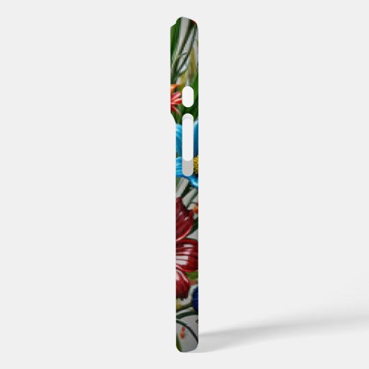 Kleurrijke glazen bloemen #2 - iPhone hoesjes (Achterkant / Links)