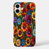 Kleurrijke glazen bloemen #4 - iPhone hoesjes (Achterkant)
