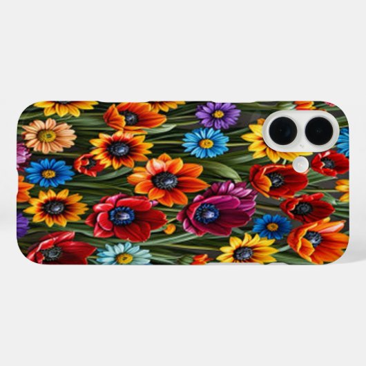 Kleurrijke glazen bloemen #4 - iPhone hoesjes (Achterkant (horizontaal))