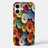 Kleurrijke Glazen Bloemen #8 - iPhone 16 Hoesjes (Achterkant)