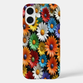 Kleurrijke Glazen Bloemen #8 - iPhone 16 Hoesjes