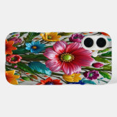 Kleurrijke Glazen Bloemen #9 - iPhone 16 Hoesjes (Achterkant (horizontaal))