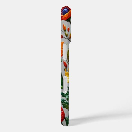 Kleurrijke Glazen Bloemen #9 - iPhone 16 Hoesjes (Achterkant / Rechts)