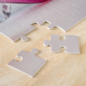 Kleurrijke glazen harten legpuzzel (Zijkant)