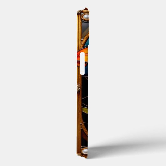 Kleurrijke Glazen in lood bloem Case-Mate iPhone Case (Achterkant / Rechts)