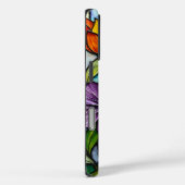 Kleurrijke Glazen in lood bloemstuk Case-Mate iPhone Case (Achterkant / Rechts)