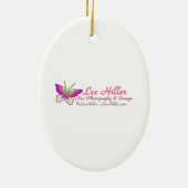 Kleurrijke Glazen in lood kerstbomen Keramisch Ornament (Achterkant)