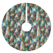 Kleurrijke Glazen in lood kerstbomen Kerstboom Rok (Voorkant)