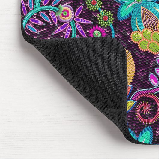 Kleurrijke glazen kralen Bekijk het uiteindelijke  Muismat (Hoek)