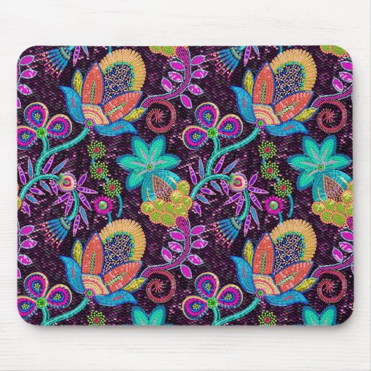 Kleurrijke glazen kralen Bekijk het uiteindelijke Muismat (Voorkant)