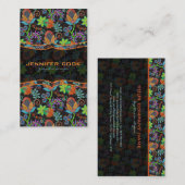 Kleurrijke glazen kralen Bekijk het uiteindelijke Visitekaartje (Voorkant / Achterkant)