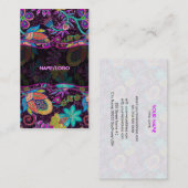Kleurrijke glazen kralen Bekijk het uiteindelijke Visitekaartje (Voorkant / Achterkant)