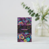 Kleurrijke glazen kralen Bekijk het uiteindelijke Visitekaartje (Staand voorkant)