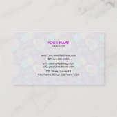 Kleurrijke glazen kralen Bekijk het uiteindelijke Visitekaartje (Achterkant)