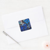 Kleurrijke glazen mozaïek | vierkante sticker (Envelop)